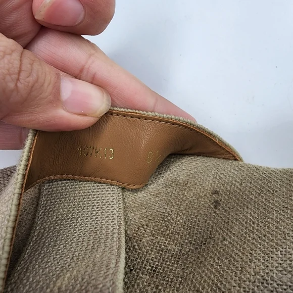 Tory Burch Adonis Mid-Wedge Sandal, Khaki Size 8.5 - Picture 8 of 8